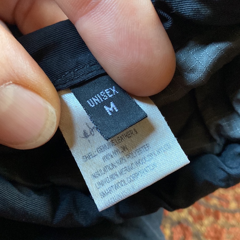 Smartwool leather wool winter ski bike hike gloves RARE black warm adult M - Picture 6 of 12